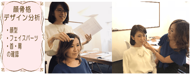 顔骨格デザイン分析実習